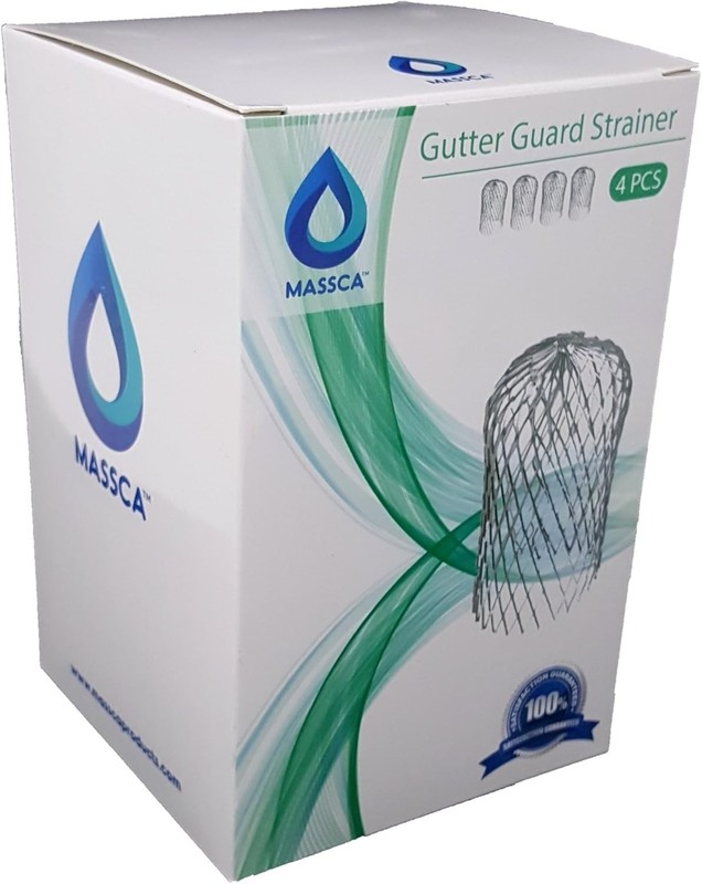 3-Inch Aluminum Gutter Filter Strainers - Effortless Installation, 4-Pack gallery
