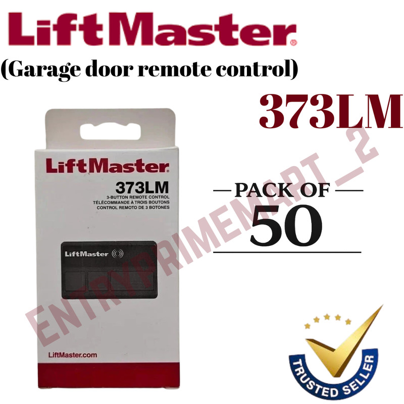 LiftMaster 373LM 3 Button Remote Control Garage Door Black PACK#50 Free shipping