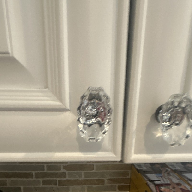 Clear Crystal DiamondDoor Knobs Draw Pull Cabinet
