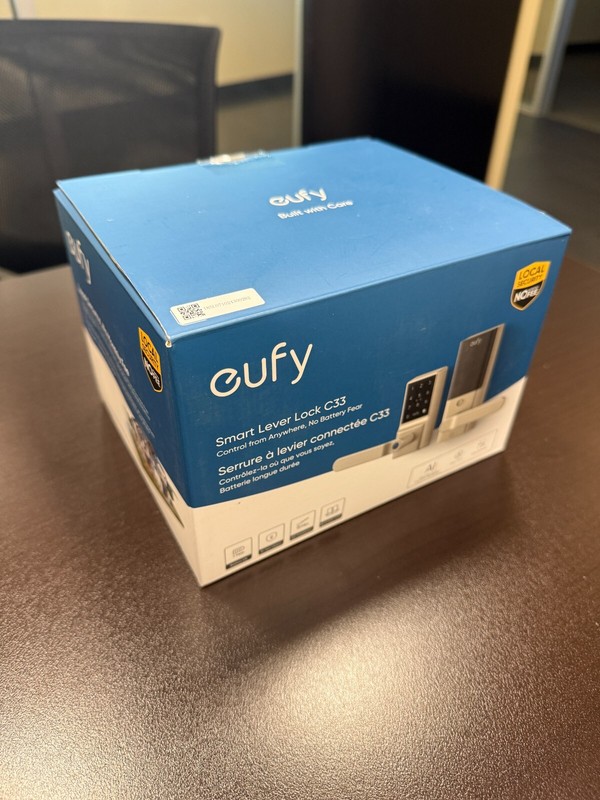 eufy Smart Lock C33 Wi-Fi Fingerprint Keyless Door Lock with Handle, APP Control