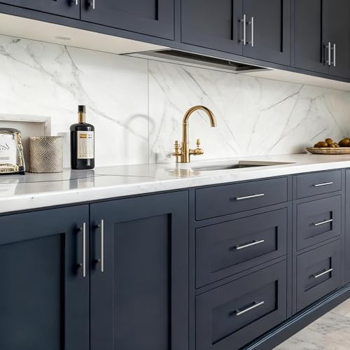 Pack 3 Inch Cabinet Pulls Modern Cabinet 3in hole centers 25 Brushed Nickel gallery