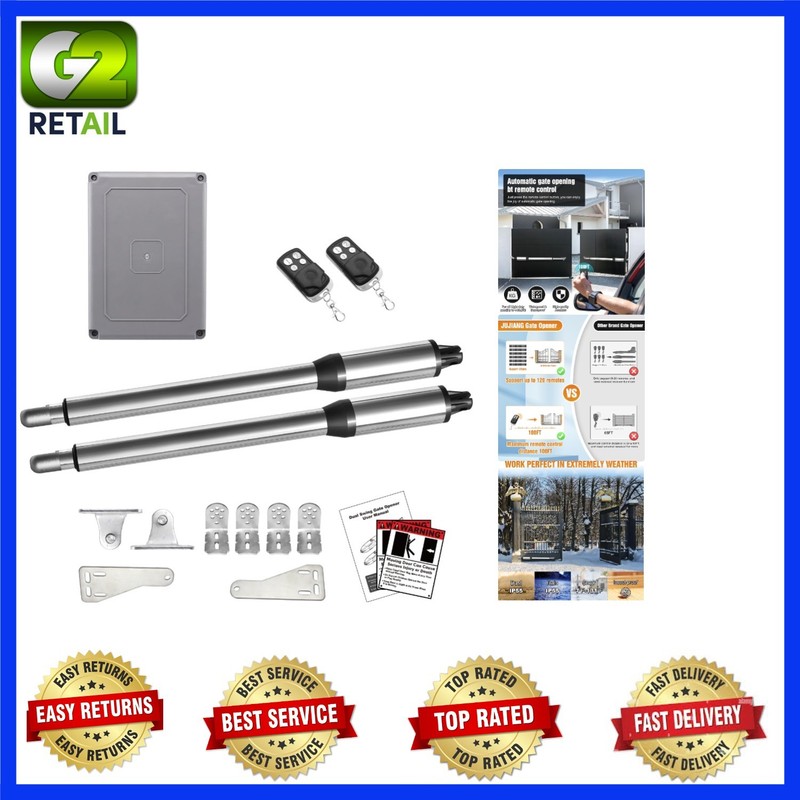 C01 Automatic Gate Opener with Remote Complete Kit for Swing Gate up to 440Lb 12