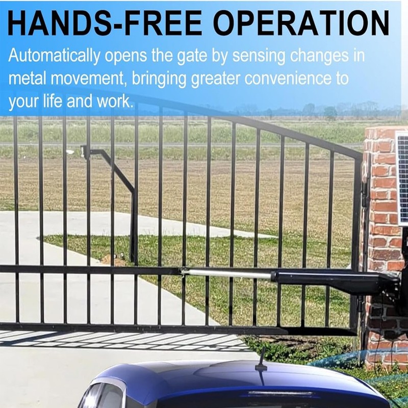 Vehicle Sensor for Automatic Gate Opener, Driveway Gate Exit Wand & 100FT Cable gallery