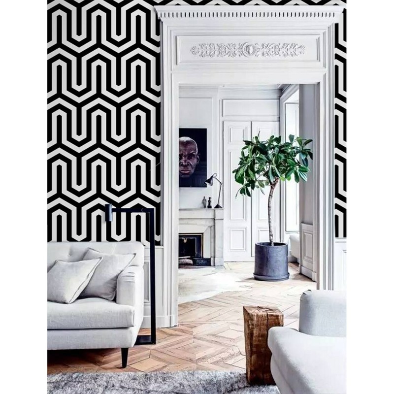 Geometric pattern Minimalist Wall mural Scandinavian decor removable wallpaper
