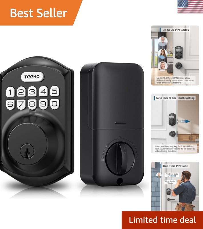 Weatherproof Keyless Entry Deadbolt Lock – Easy Installation & Smart Features