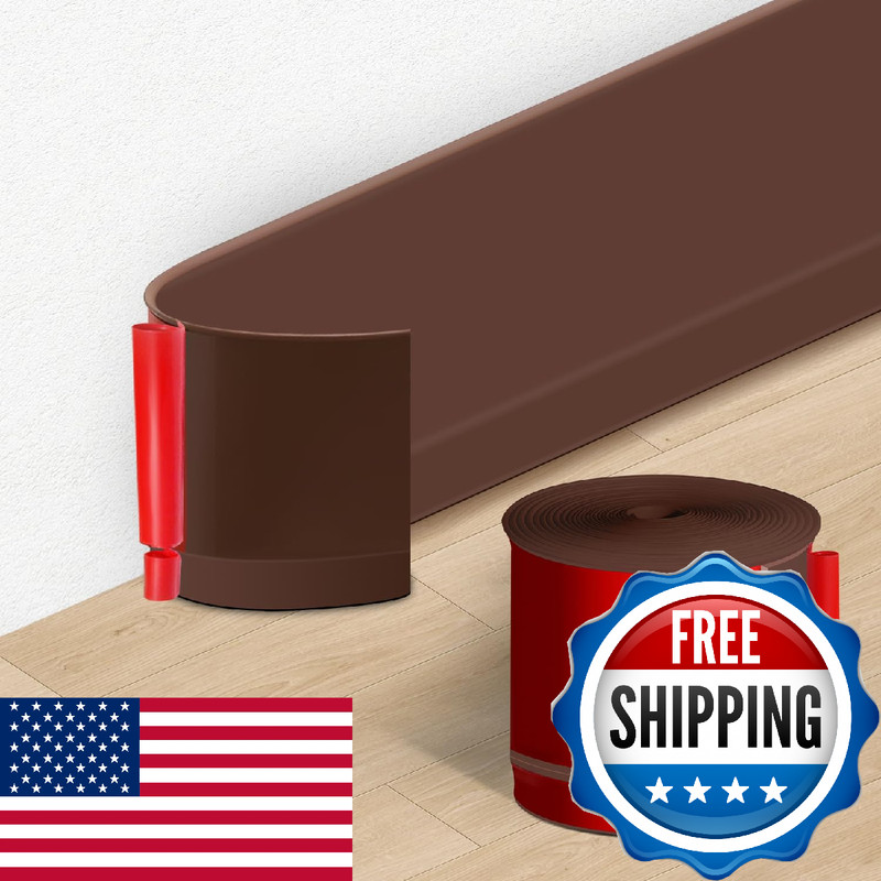 YYGCL Flexible Baseboard Molding Trim 3 Inch W x 40 Feet L Self Adhesive Vinyl W