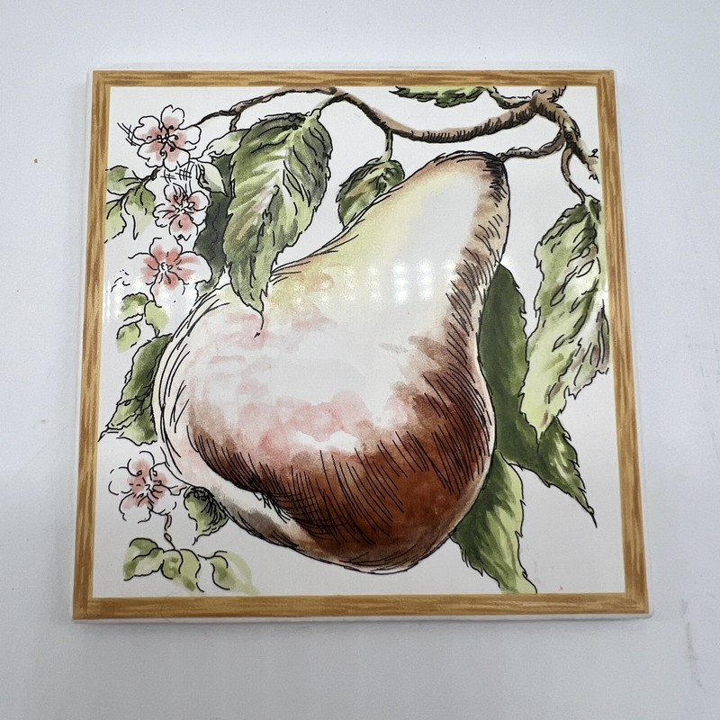 Jeffrey Court Terra Fruit Tile Two Piece Set 1 Pear 1 Lemons French Country gallery
