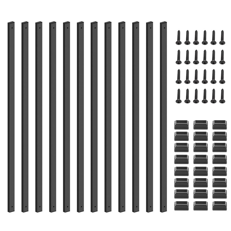 32 Inch Black Deck Balusters Sidasu 50 Pack Rectangular