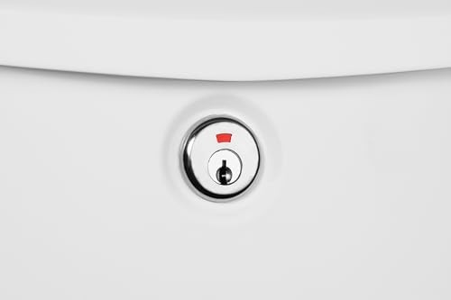 Parkside Locking, Vertical Wall-Mounted Mailbox for Outside, Medium White gallery