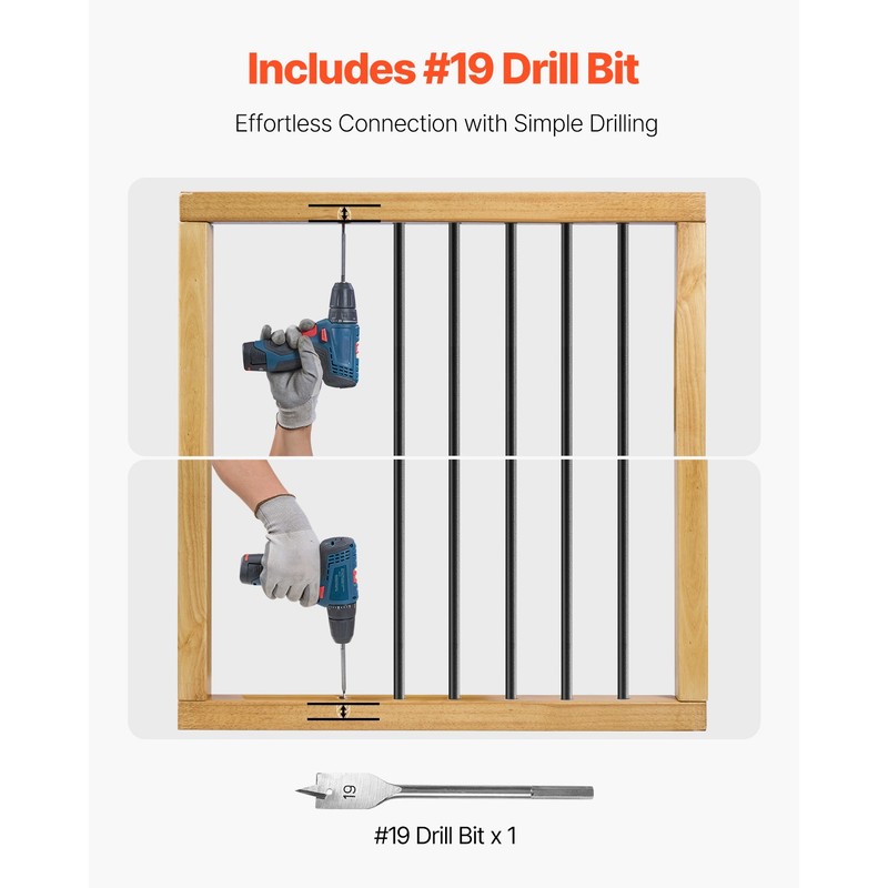 Metal Staircase Balusters 101 Pack 26 In Aluminum Spindles with #19 Drill Bit gallery