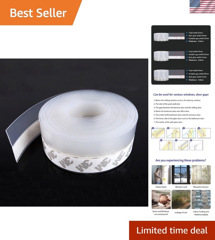 Multi-Function Door and Window Weather Stripping – Flexible Seal for All Seasons