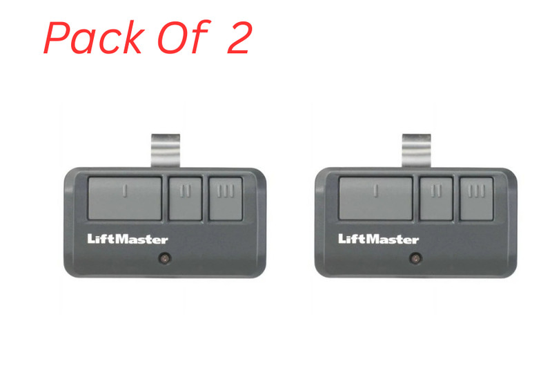 2 Pack LiftMaster 893MAX 3-Button Garage Door Opener Remote | 315MHz 390MHz