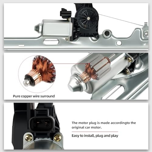 Front Left Driver Side Power Window Regulator Assembly W/Motor Front Left Side gallery