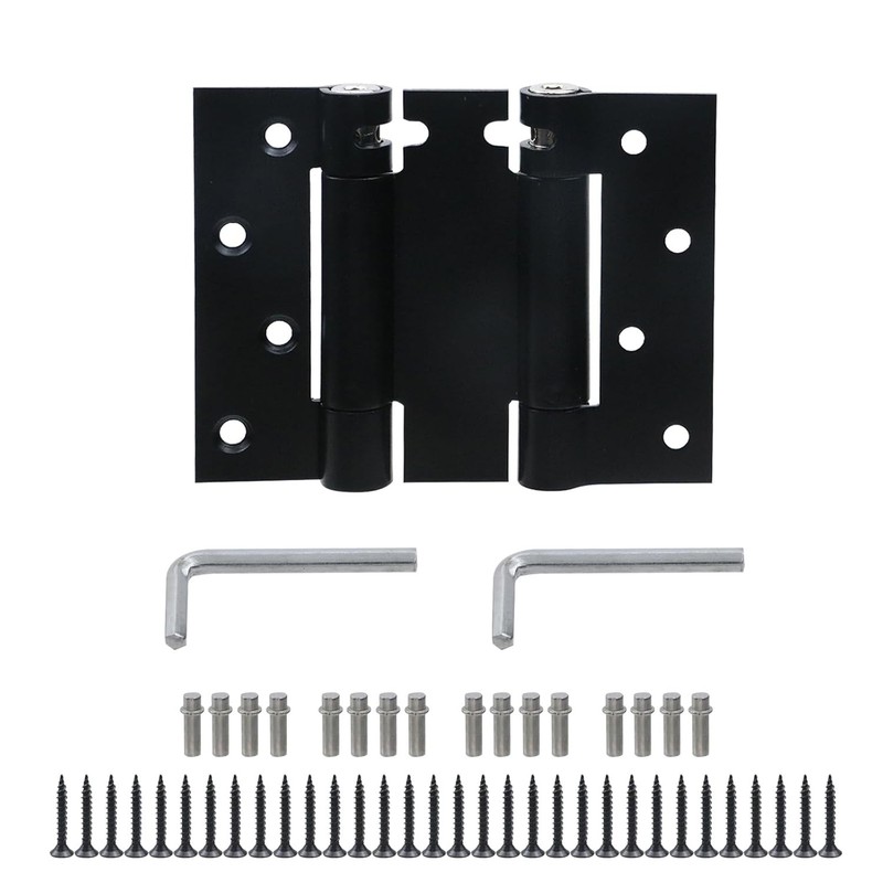 4 Inch Double Action Self Closing Swinging Door Hinge Spring Loaded 2 Way gallery
