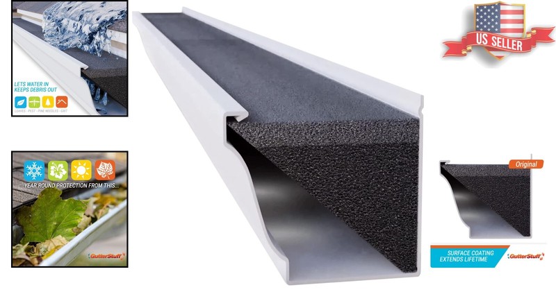K-Style Leaf Guard Foam Insert - Lightweight 5-Inch System for Gutter Care gallery
