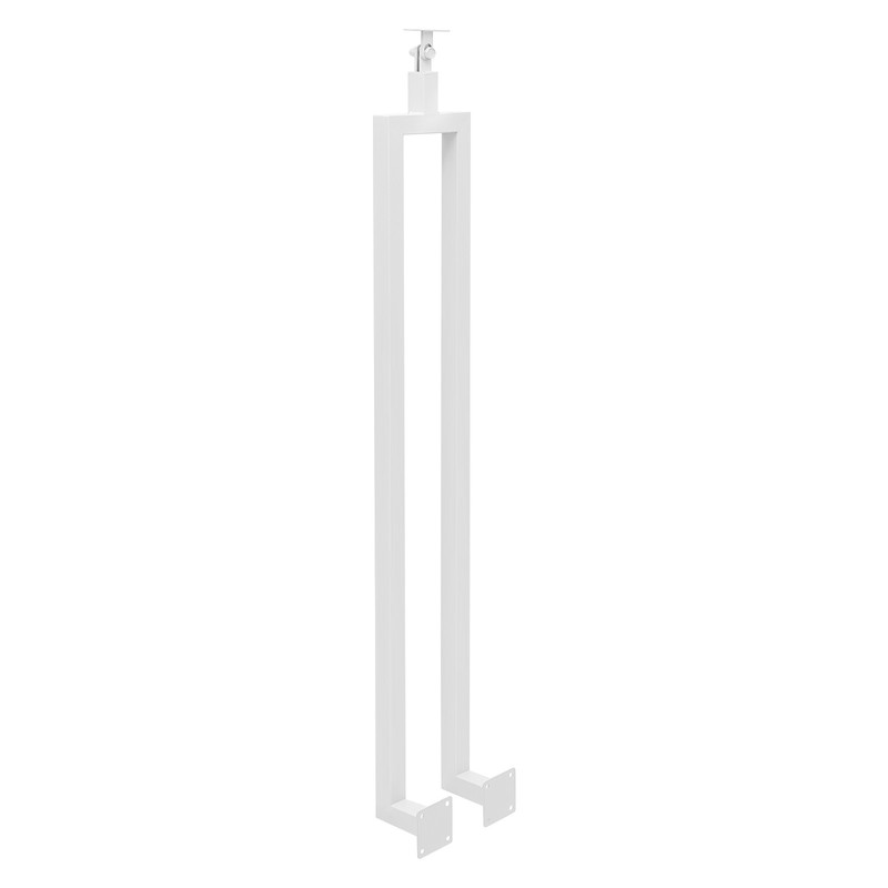 6Pcs White U-shaped Stair Railing Posts Adjustable Stair Railing Posts For Deck gallery