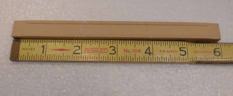 1 pc. Desert Tan - Light Brown: Ceramic Tile; Pencil - Liner - Sizzle; 1/2" X 6" gallery