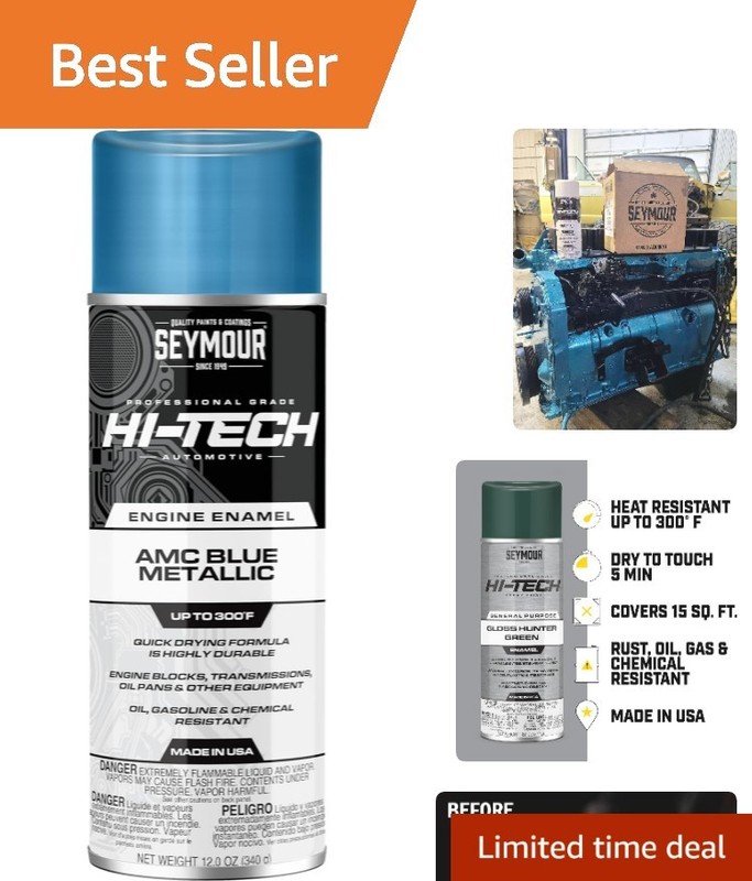 12oz Hi-Tech Engine Spray Paint – Gloss Finish & Water Resistant Coating
