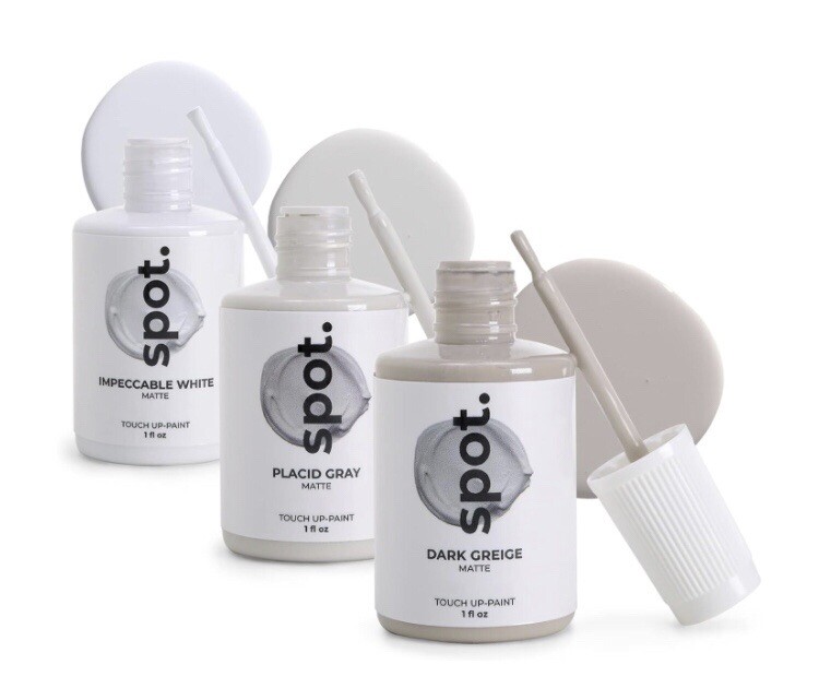 spot. Matte Finish Touch Up-Paint, Grey + White 3 Shades Pack (98% Full) gallery