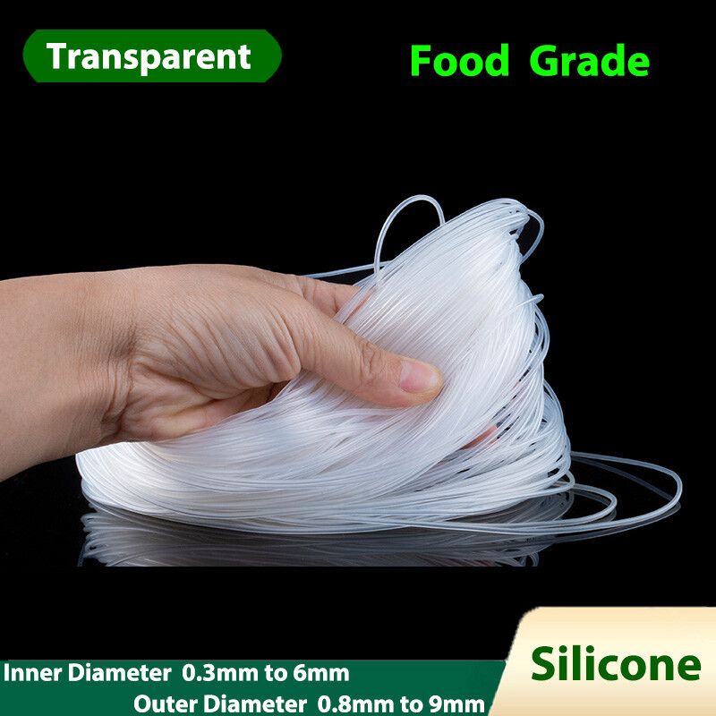 Transparent Silicone Tube Food Grade Capillary Pipe Rubber Soft Hose Φ0.3mm-6mm