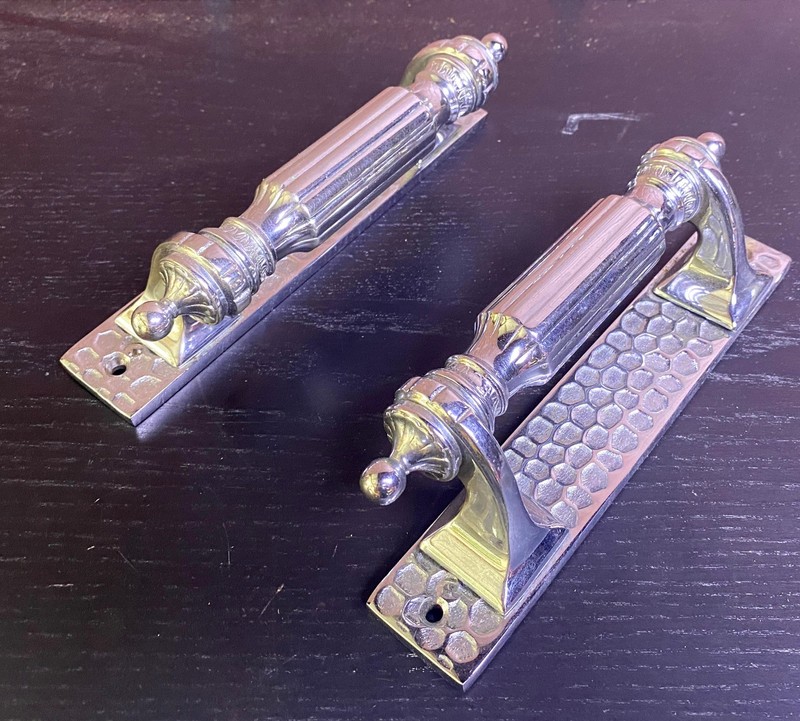High-End Custom Chrome Entry Door Handles (Heavy / Designer) gallery