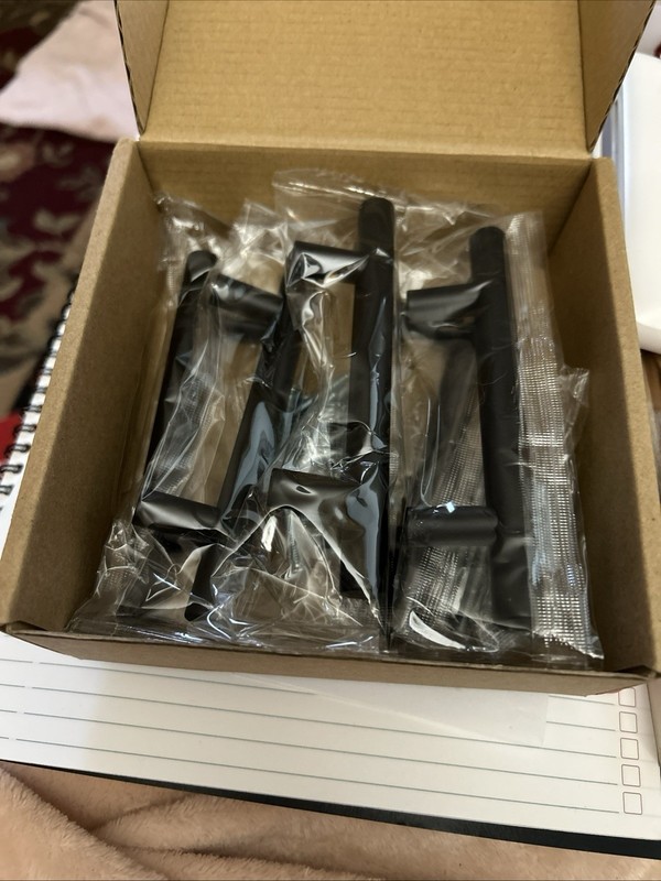 JOY DECOR Lot Of 5 Matte Black 5 Inch Cabinet Pulls Kitchen Cabinet Handles New