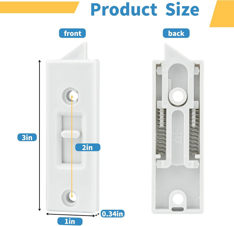 12 Pcs Window Latch Locks Spring Loaded Window Tilt Latch Replacement Part by ,V gallery
