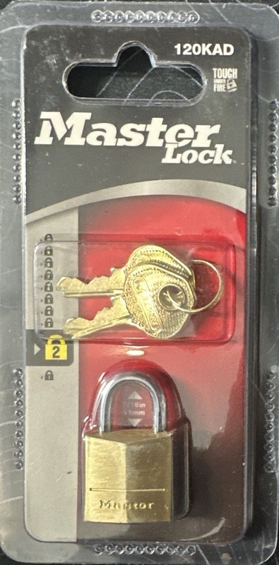 (6) Pack New in Pkg Master Lock 120 KAD