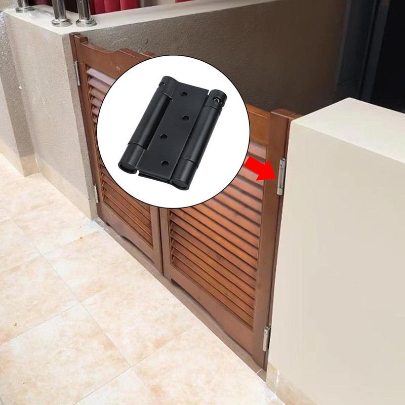 4 Inch Double Action Self Closing Swinging Door Hinge Spring Loaded 2 Way gallery