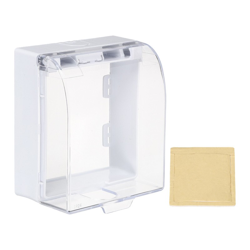 Electrical Outlet Cover 1-Gang, Transparent 4.53 x 4.02 x 2.48in