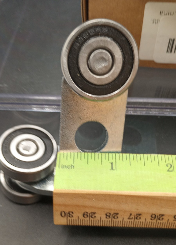 (2 Pack) 2Wheel Trolley Assembly Rollers. Bearing Trolley Assembly. gallery