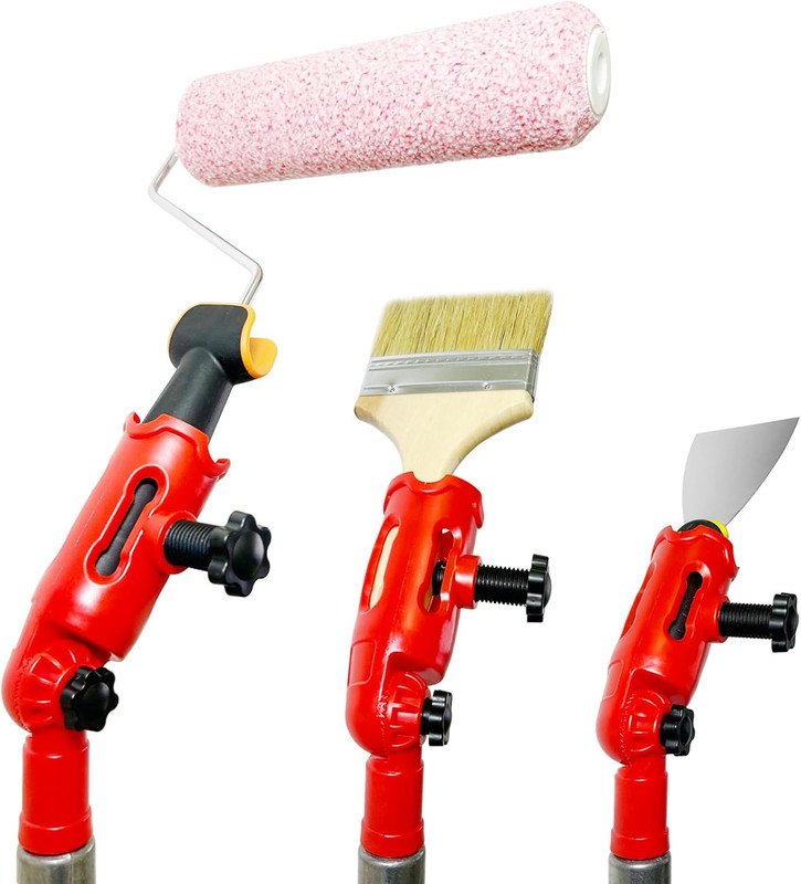 Multi-Angle Paint Brush Extender for High Ceiling,Extension Pole Attachment Hold gallery