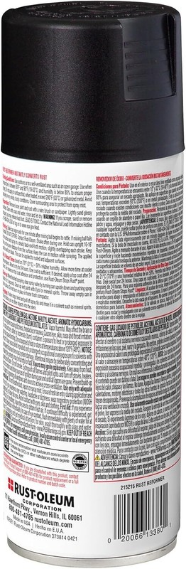 Rust-Oleum 215215 Stops Rust Rust Reformer Spray, 10.25oz, Black,‎Rust Resistant gallery
