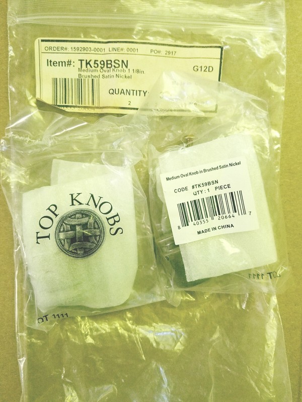 Top Knobs TK59BSN Sanctuary Collection 1-1/8 in. (29mm) Oval Knob, Brushed Satin