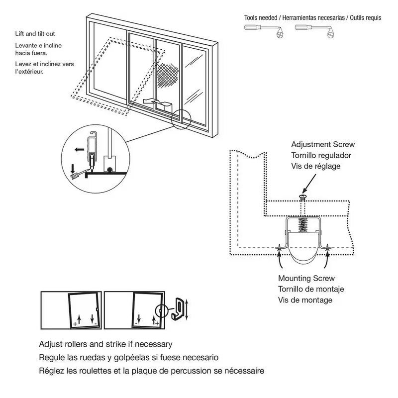 1 In. Nylon Spring-Loaded Sliding Screen Door Rollers, Columbia (2-Pack) gallery