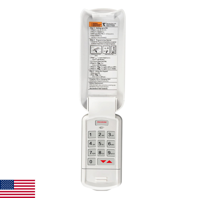 1Pack GK-R Genie Garage Door Opener Keypad – Universal Intellicode Compatible