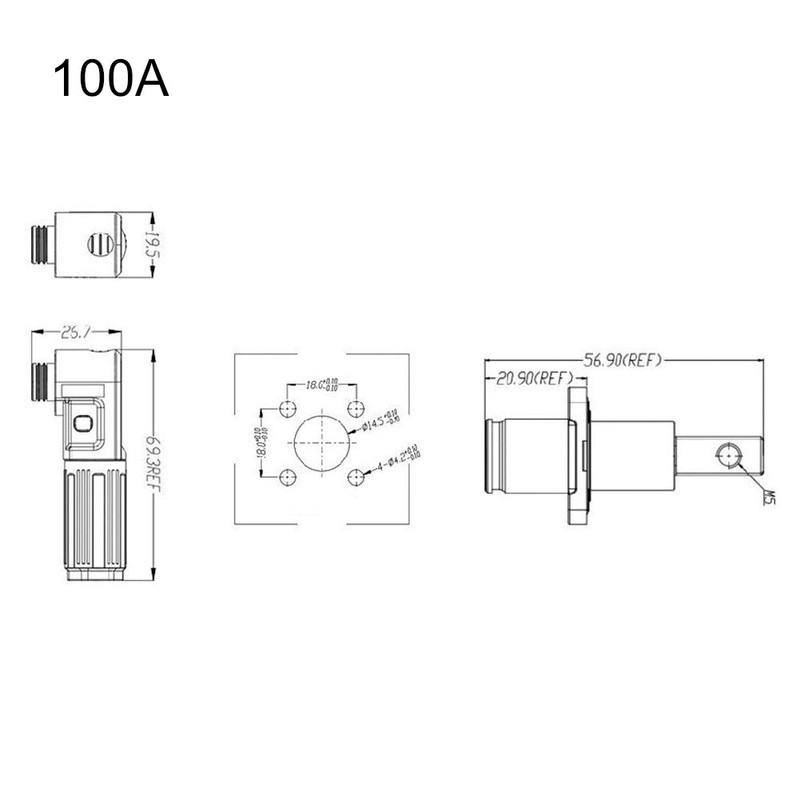 1500V DC Single Core Quick Coupling Terminal for Solar Energy Systems Black gallery