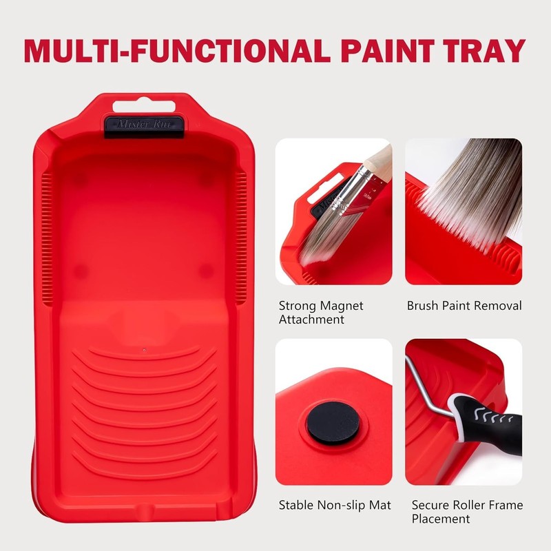 Washable 4-Inch Microfiber Roller Kit for Interior & Exterior Painting Projects gallery