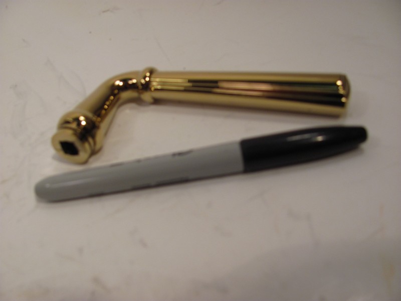 ws IZERWAREN 13.J903 POLISHED GOLD LEVER HANDLE SET 9mm YACHT QUALITY 13.J933 gallery