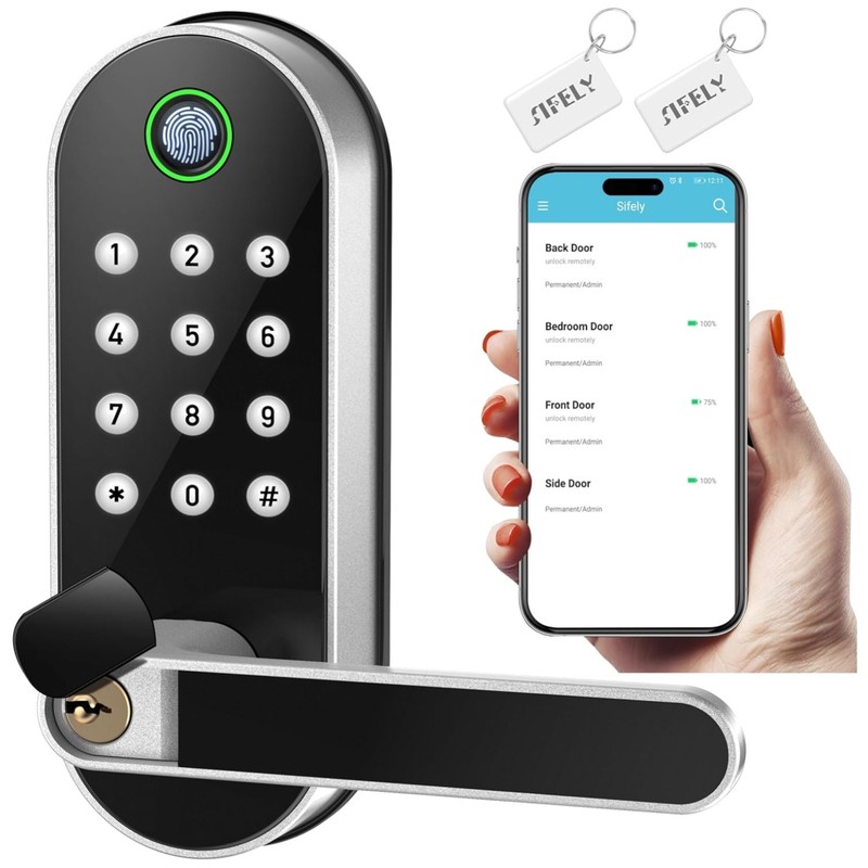 Keyless Entry Smart Lock – Fingerprint & App Control