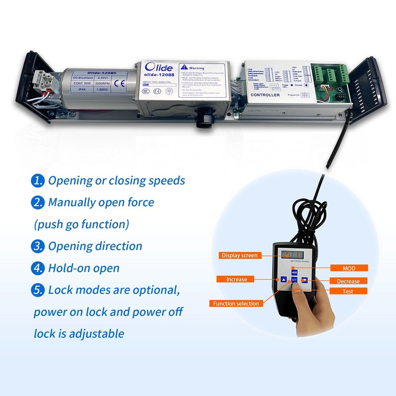 Automatic Dual Swing Door Operator Open Simultaneously with Handicap Push Button gallery