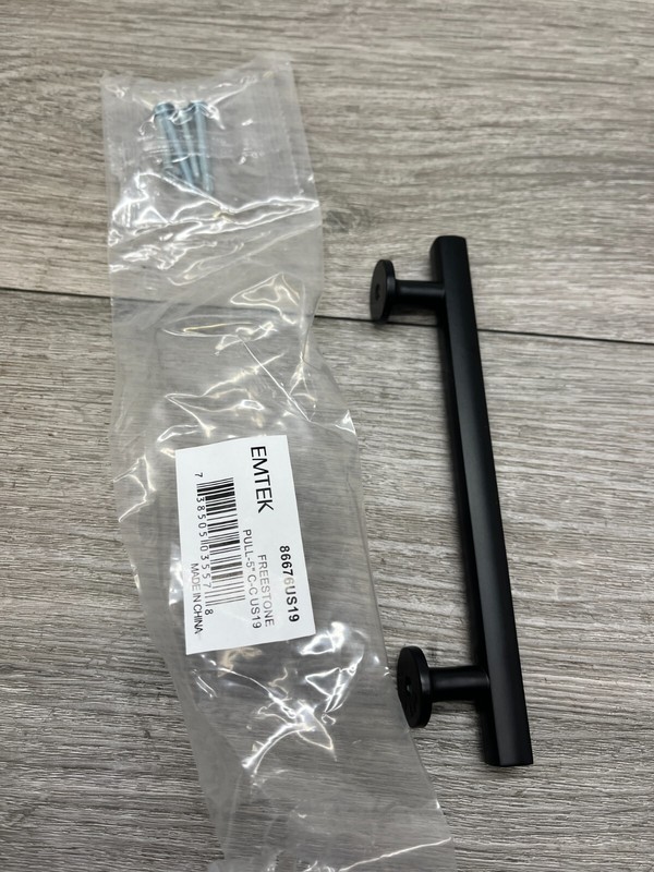 Emtek 86676US19 Freestone 5 Inch Center to Center Bar Cabinet Pull