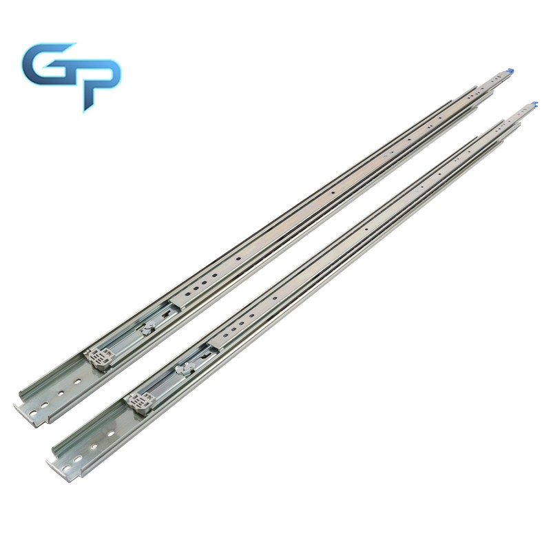 500lb Capacity Locking Drawer Slides 52" Heavy Duty Ball Bearing Glides gallery