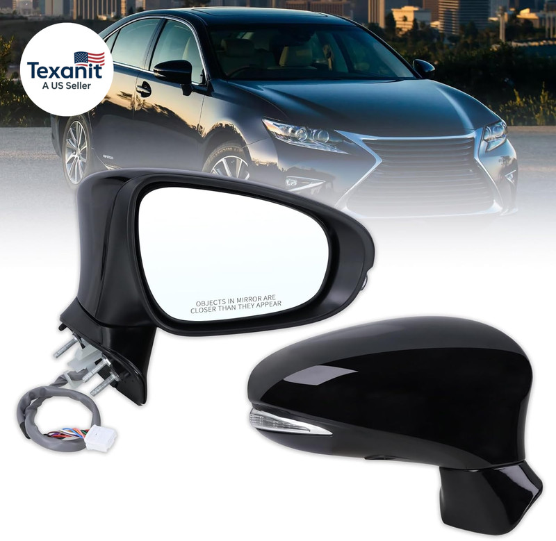 Right Passenger Side Mirror Compatible with 2013-2018 Lexus ES350 ES300H with Ma