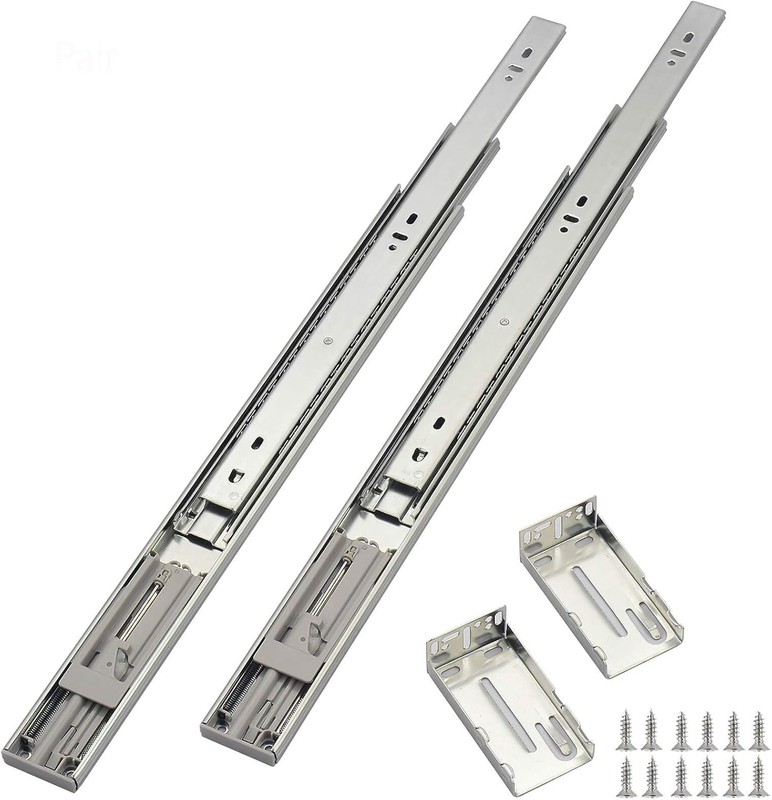 Soft Close Drawer Slides 22 Inch 5 Pairs Full Extension Ball Bearing Side Mount