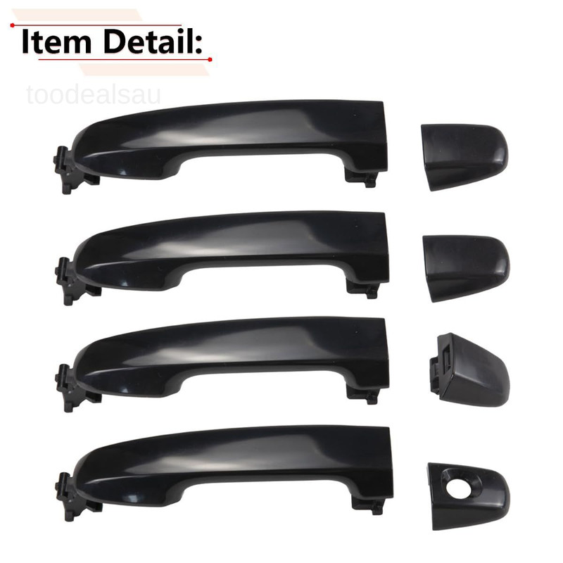 1Set Exterior Door Handle Compatible with Toyota Camry 2012 Black gallery