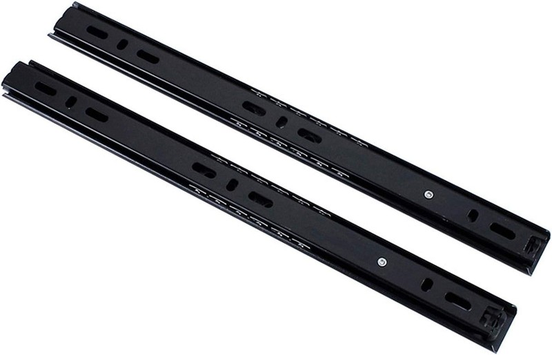 Drawer Slide 11 Inch Ball Bearing 3 Section Drawer Cabinet Slide Side Mount 2…