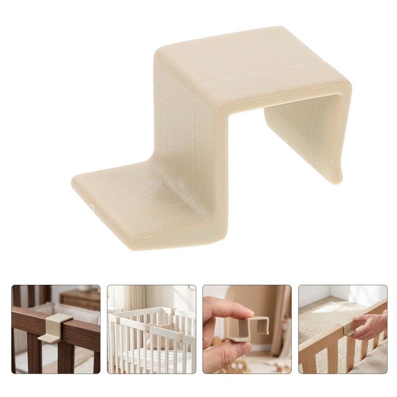 12pcs Crib Frame Bracket - High Strength Plastic Hook for Baby Bed Board gallery