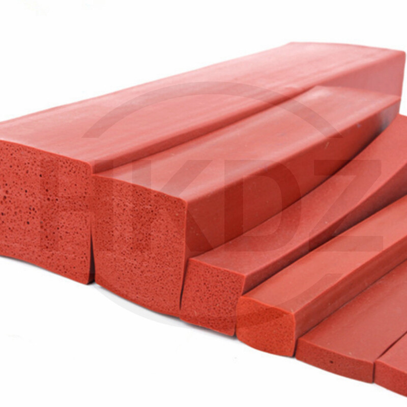 Red Silicone Rubber Sponge Square Strip Closed Cell Foam Backer Rod Seal 3 -50mm gallery