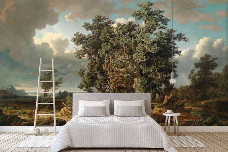 3D Trees Landscape Self-adhesive Removeable Wallpaper Wall Mural Sticker 84